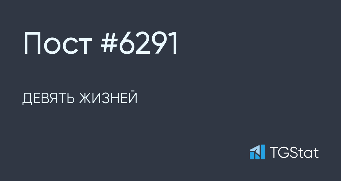 Публикация #6291 — ДЕВЯТЬ ЖИЗНЕЙ (BhDKaaBKCdY1Y2U6)