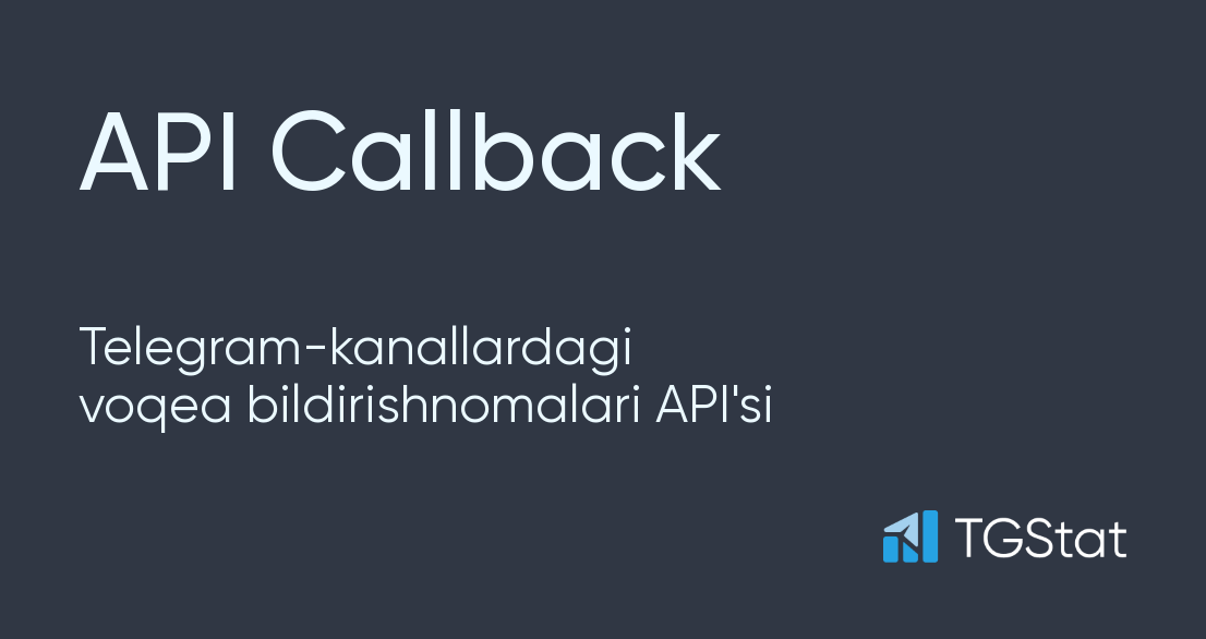 Callback api. Triggerlar.